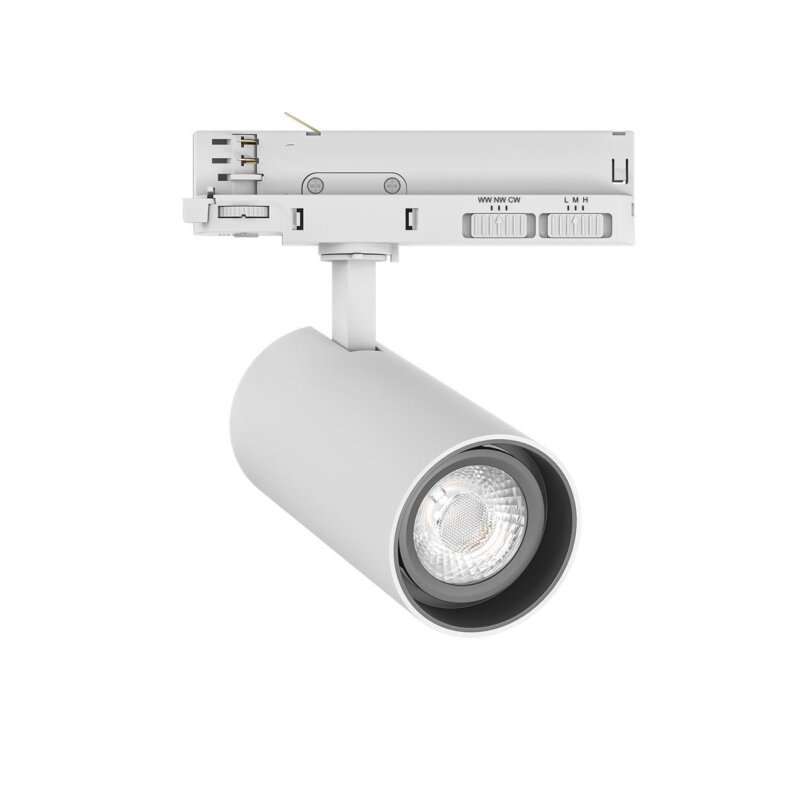 DOTLUX LED-Tracklight SLIMtrack-eco max.29W POWERselect & COLORselect weiss 36Grad - 4891-199036