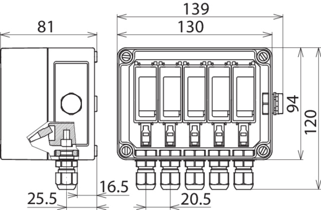 DEHN Überspannungs-Ableiter Typ 2 DEHNcube DCU YPV SCI 1000 2M - 900920