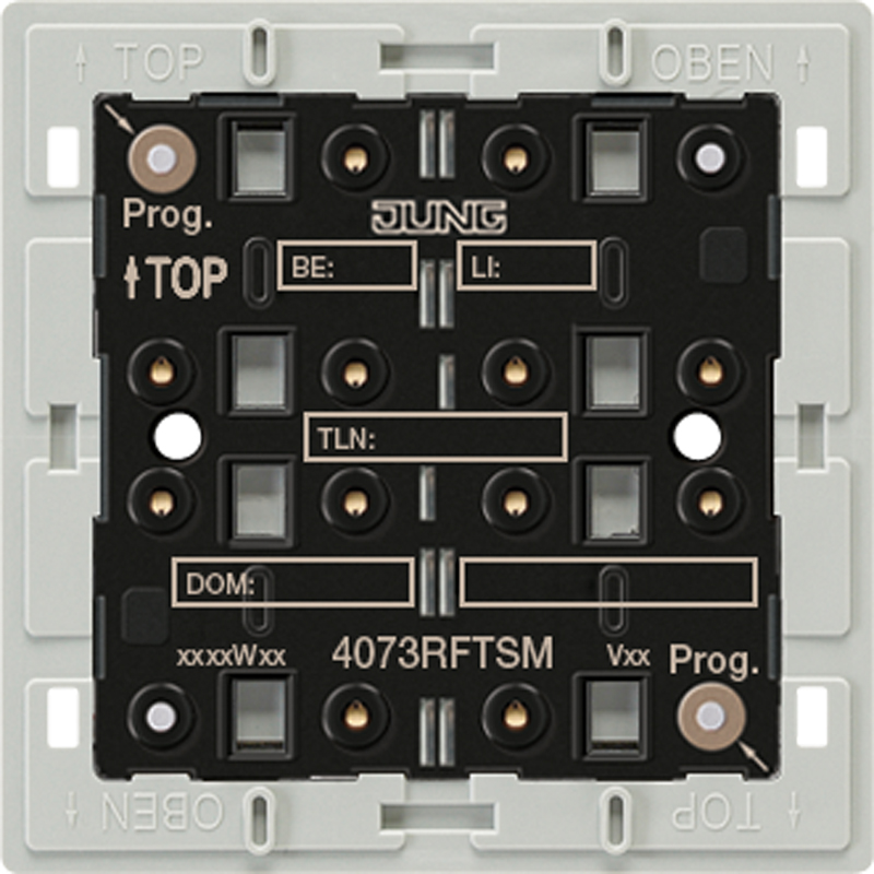 Jung KNX Funk-Tastsensor-Modul Adapterrahmen 3-fach 4073 RF TSM