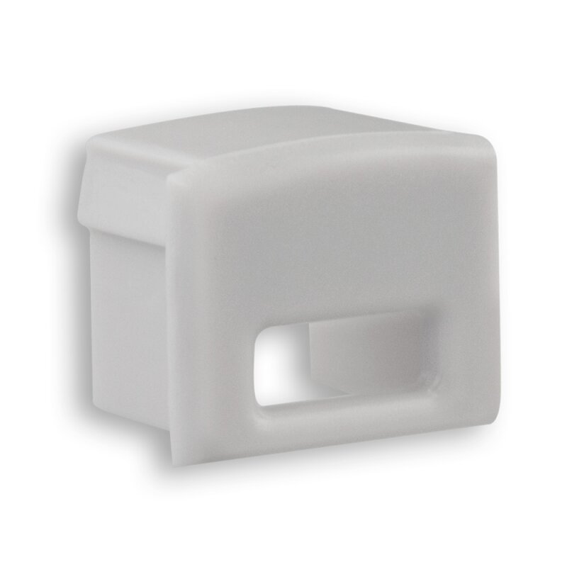 DOTLUX PVC end cap for profile/cover DXA2/A gray, with cable gland - 3992