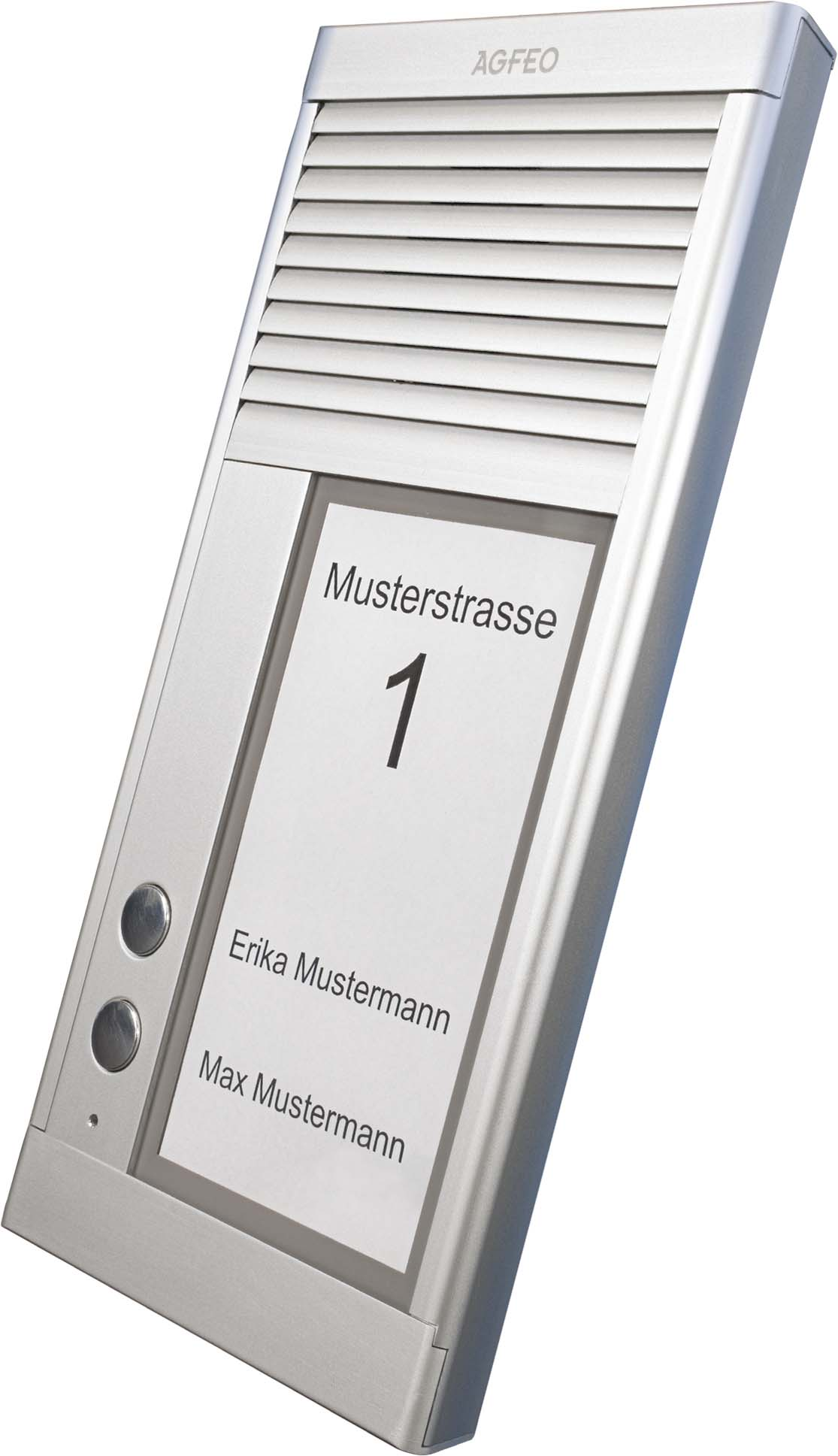 Agfeo Türsprechstelle 2Klingel alu IP33 DoorSpeak 2