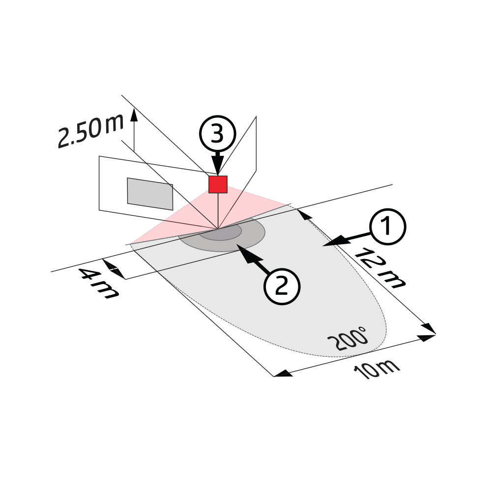 BEG Brück Electronic Bewegungsmelder weiß LC-Click-N 200 - 91002