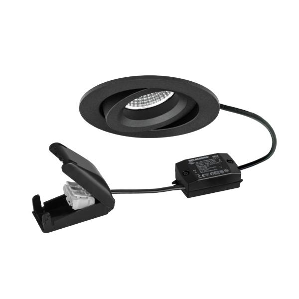 Brumberg Leuchten LED-Einbaustrahler 230V 3000K, sw. 38478183