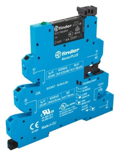 Finder Koppelrelais-MasterPlus 1W, 6A 39.61.0.024.0060 - 396100240060