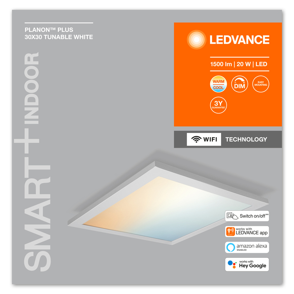 Ledvance LED-Panelleuchte SMART+ Planon Plus TW 300X300