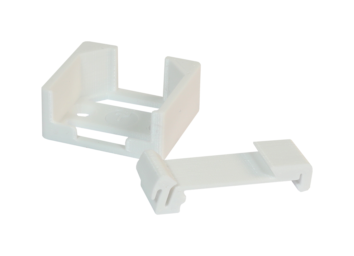 Shelly Zubehör Kombinierbarer Wand-/ Hutschienenhalter für Shelly 1L/Dimmer2/RGBW2 - Wand- und Hutschiene