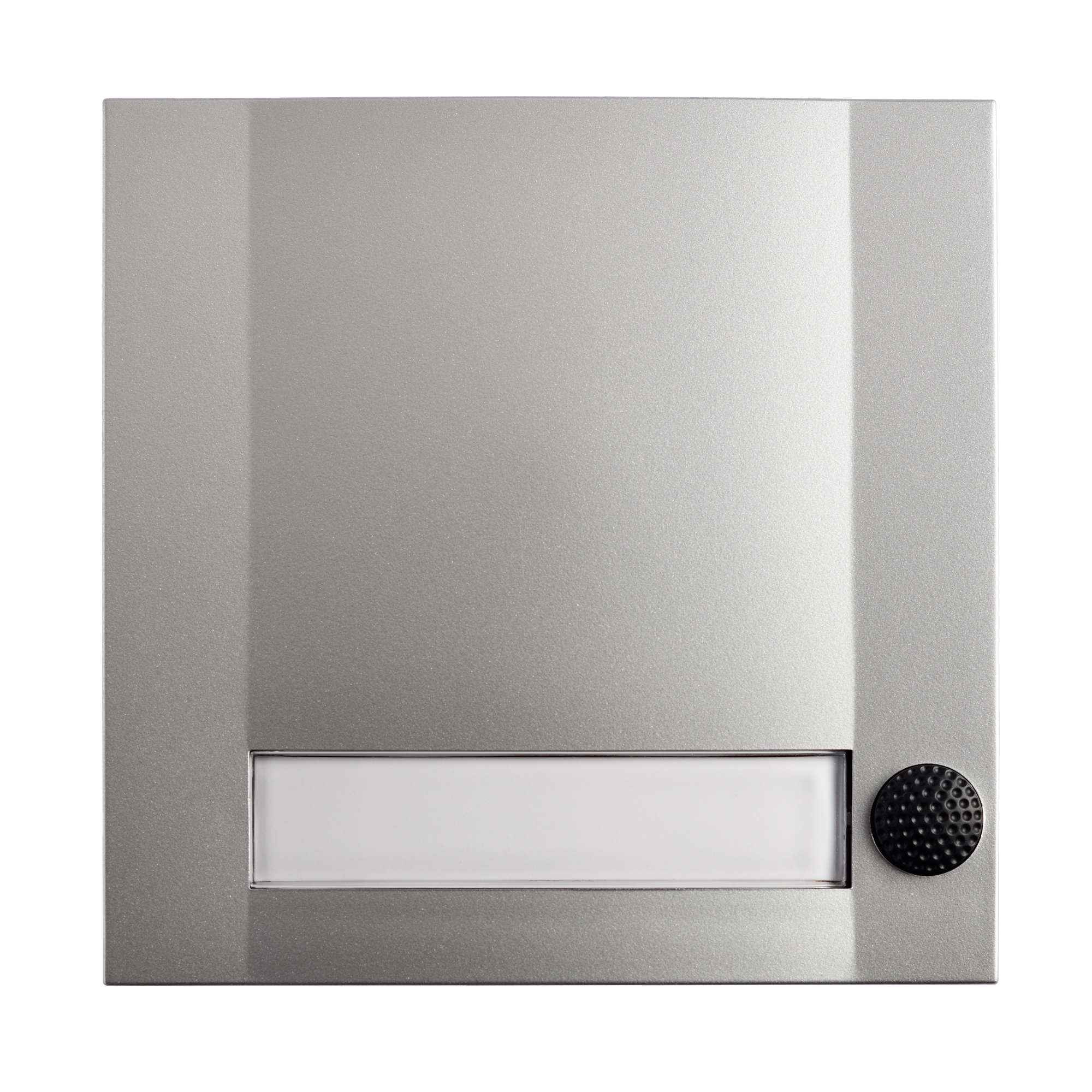 Grothe Klingeltaster 1fach 90x90x18,5mm, sil/sw DOMOLUX SIM/SW