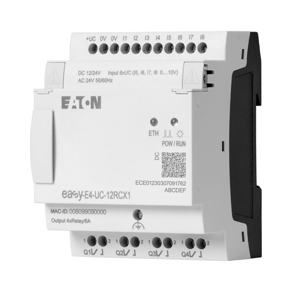 Eaton Steuerrelais 12/24VDC,24VAC EASY-E4-UC-12RCX1