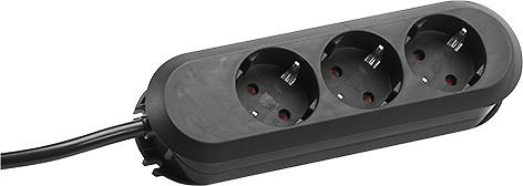 Bachmann Tischsteckdose 3f. 1,5m sw 387.170 günstig online kaufen