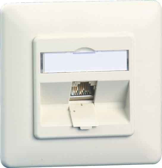 Metz Connect Anschlussdose C6Amodul UP 1Port 180 UP,rws TN C6Amod-1UP-180rw
