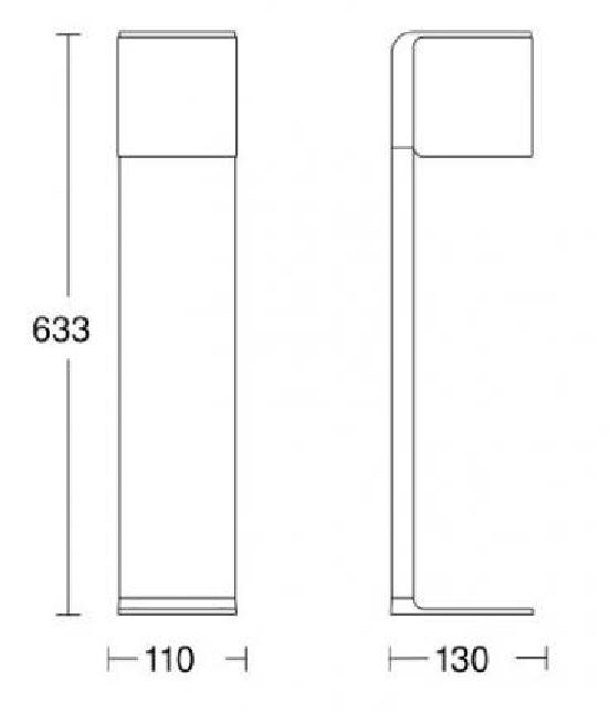 Steinel LED outdoor luminaire GL 80 SC ANT  - 4007841055479