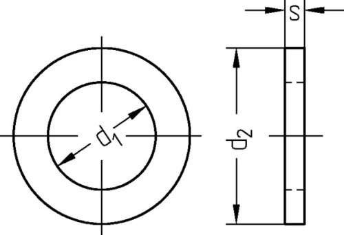 Dresselhaus Scheibe für Schrauben DIN7349 3404/000/01 13 - 3404/000/01 13