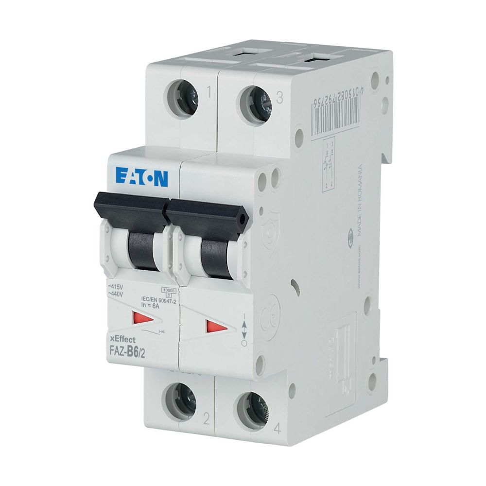 Eaton Leitungsschutzschalter B 6A, 2p FAZ-B6/2 - 278728