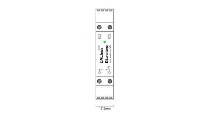 Lunatone Light Management switching actuator DALI RM16 1xChangover DIN Rail 