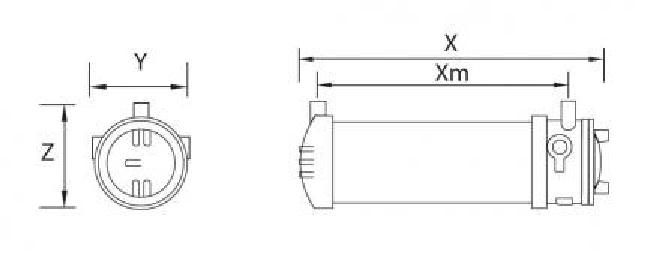 Zalux EX-LED luminaire Zone 1, 21 KRATEX NS HE 1.2 40-840 ET PC Emergency Light 3H IP66