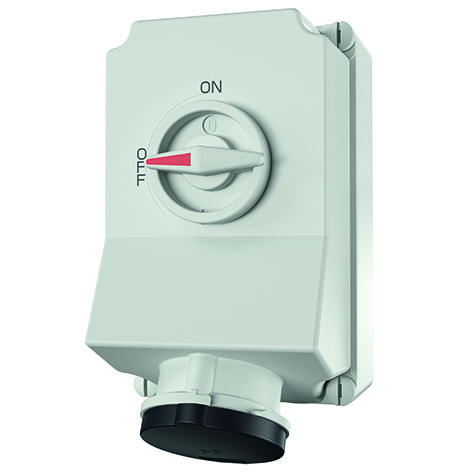 Mennekes Wanddose DUO 63A,4p,7h,500V,IP44 5957A