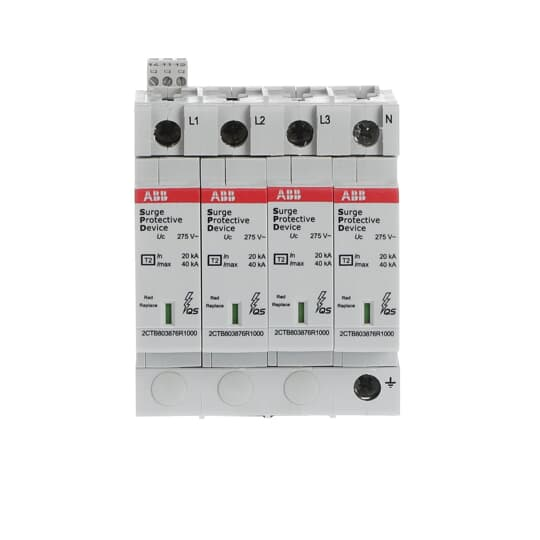 ABB Stotz S&J Überspannungsschutz Typ2 TN-S 4P 40kA OVR T2 4L40-275PTSQS