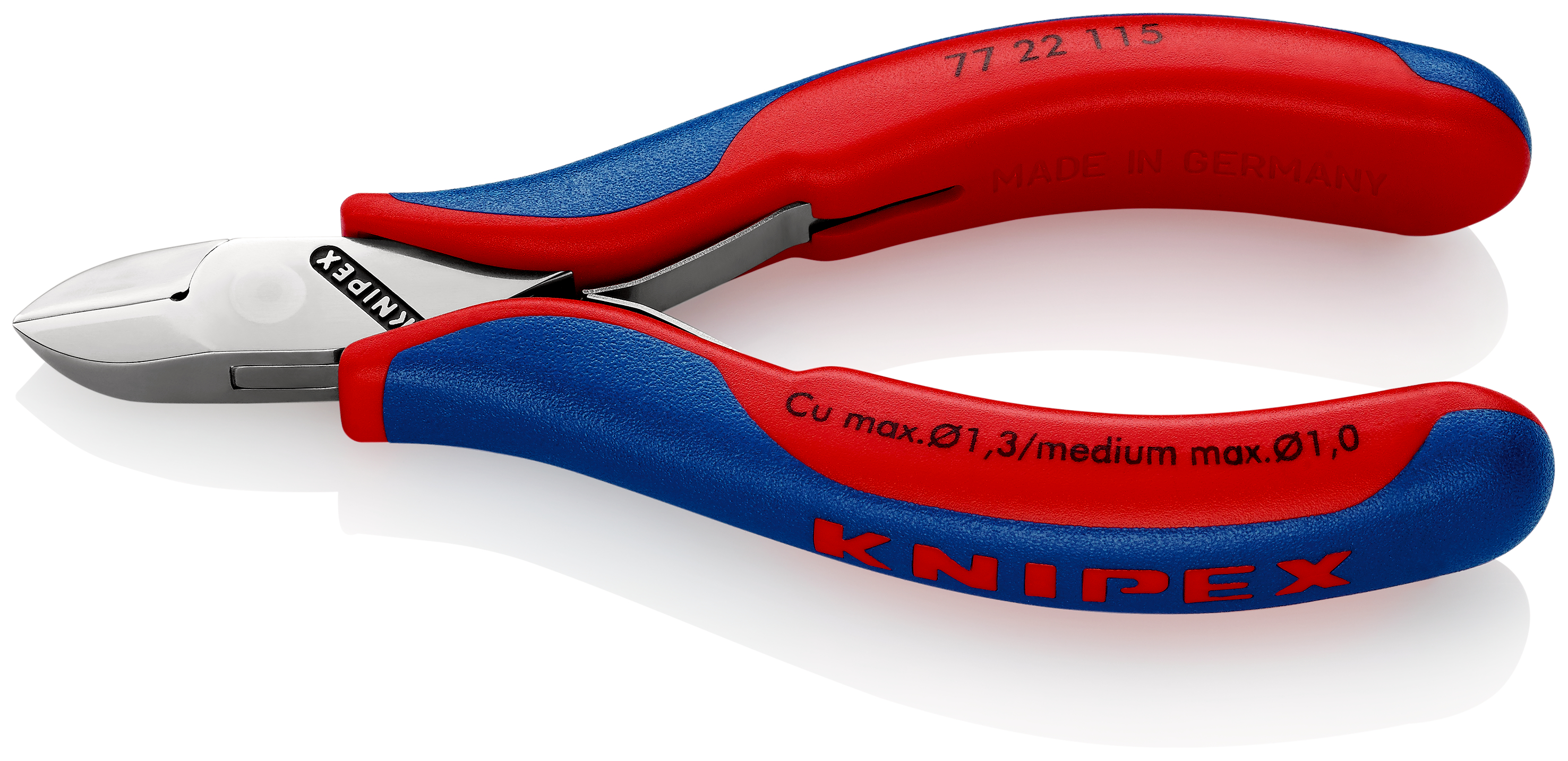 Knipex-Werk Elektronik-Seitenschneider spiegelpoliert,115mm 77 22 115