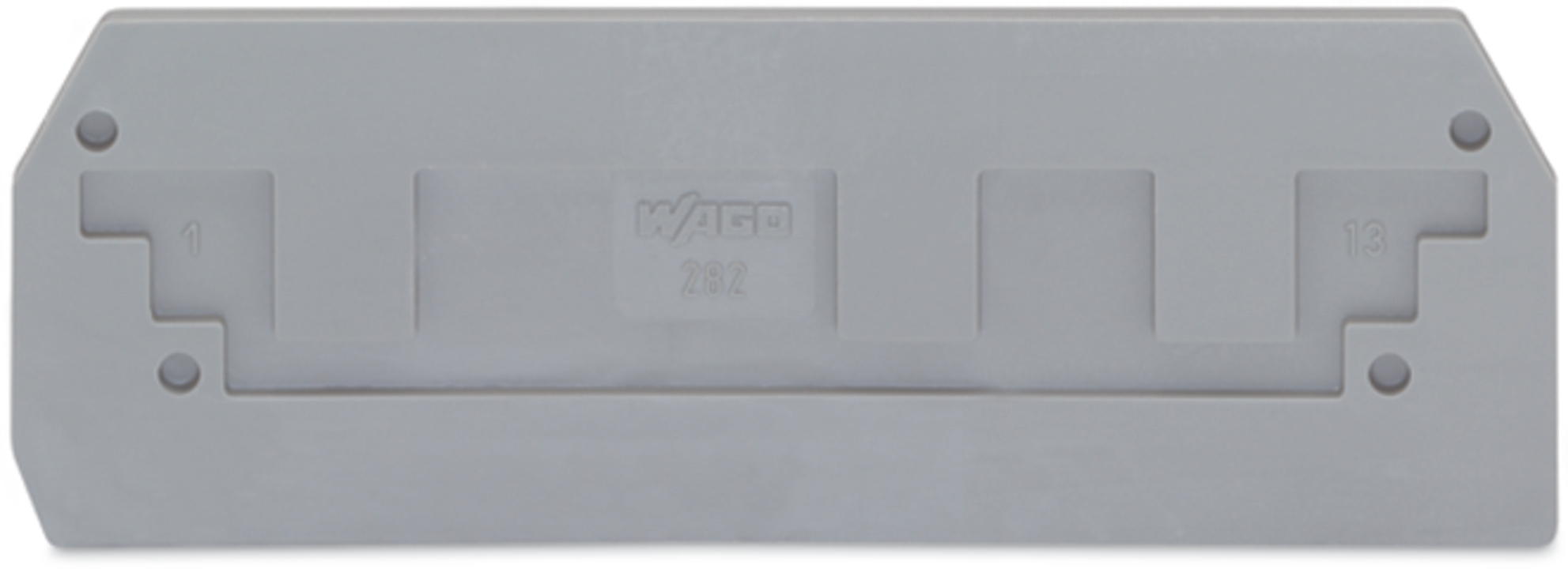 WAGO GmbH & Co. KG Abschlußplatte grau 282-308
