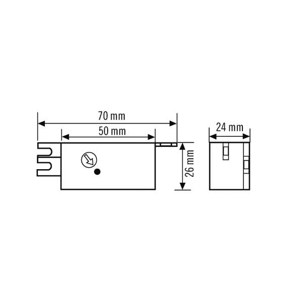 ESYLUX Dämmerungsschalter EB f.Leucht.u.Abzweigd. CDS-E - ED10016509