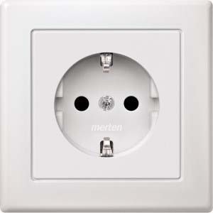 Merten SCHUKO-Steckdose pws volle Abdeckplatte MEG2300-1519 - MEG2300-1519 günstig online kaufen