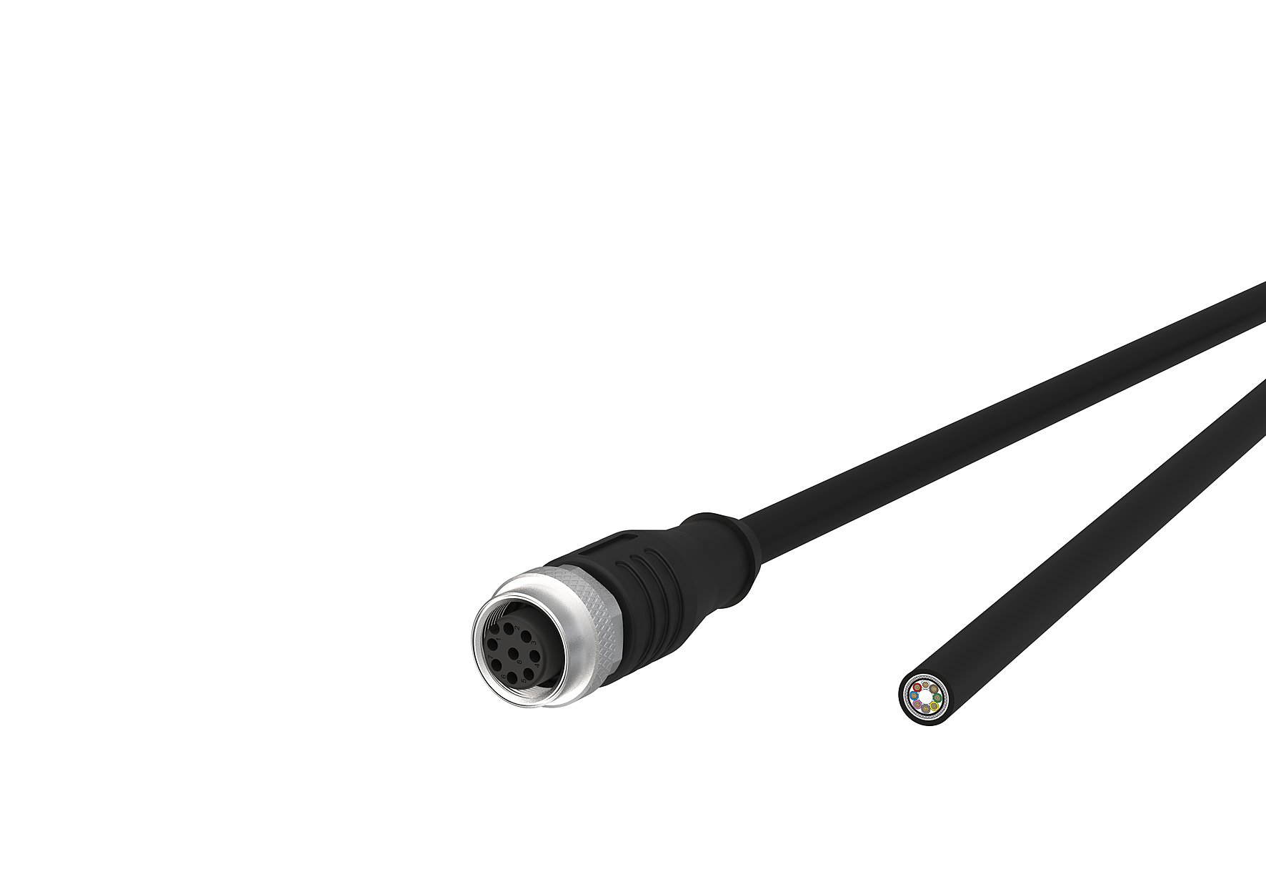 Metz Connect Sensor-/Aktorleitung A-kodiert,1,0m,M12 142MHA20010