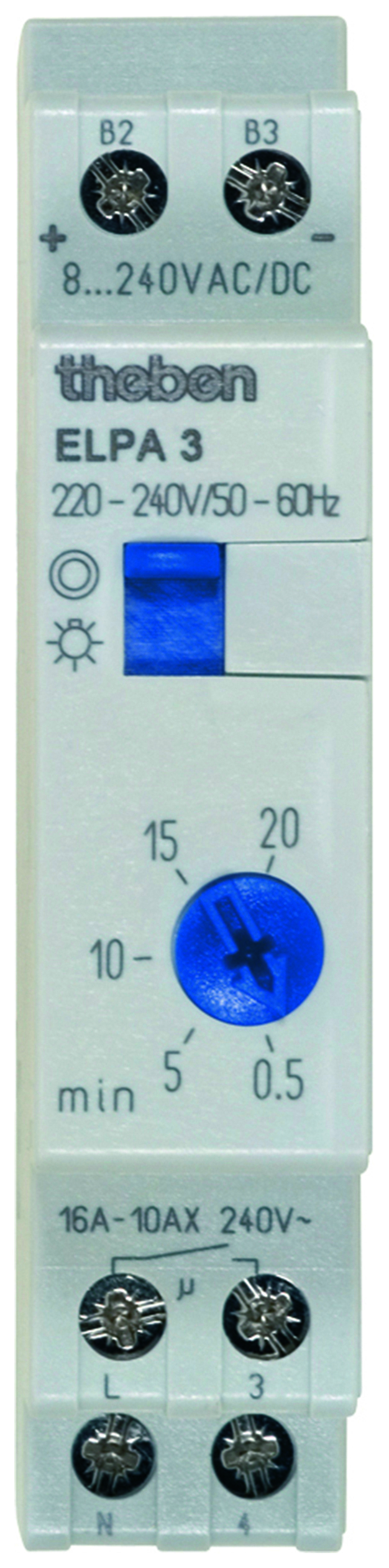Theben Treppenlicht-Zeitschalter 1S, 0,5-20min ELPA 3 - 30002 Theben Treppenlicht-Zeitschalter 1S, 0,5-20min ELPA 3 - 30002
