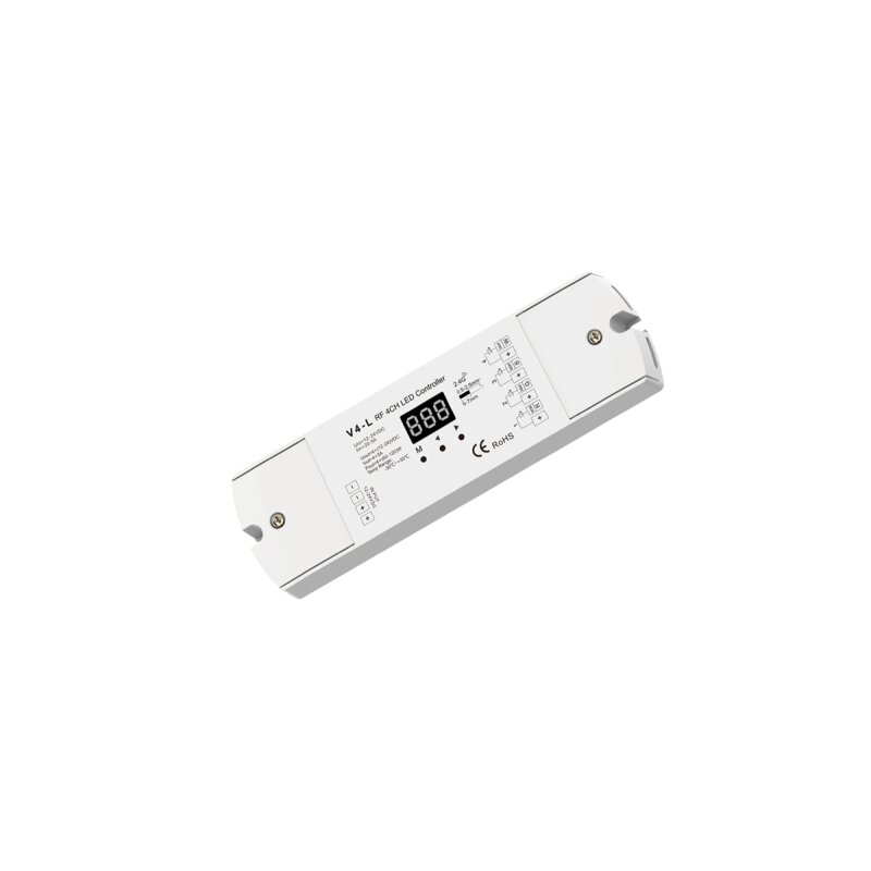 DOTLUX Funk-LED Empfaenger/Dimmer Fusion Technologie mit integrierter Stand Alone Funktion 4x5A 12-24V DC fuer mehrfarbige LED-Streifen - 5286