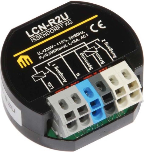 Issendorff Relais UP 2-fach 8A f. LCN-UPP LCN - R2U - 30023