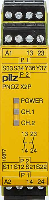 Pilz Not-Aus-Schaltgerät 24VACDC 2n/o PNOZ X2P #777303 Pilz Not-Aus-Schaltgerät 24VACDC 2n/o PNOZ X2P #777303