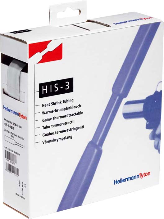 HellermannTyton Schrumpfschlauch HIS-3-12/4-POX-CL - 308-31203