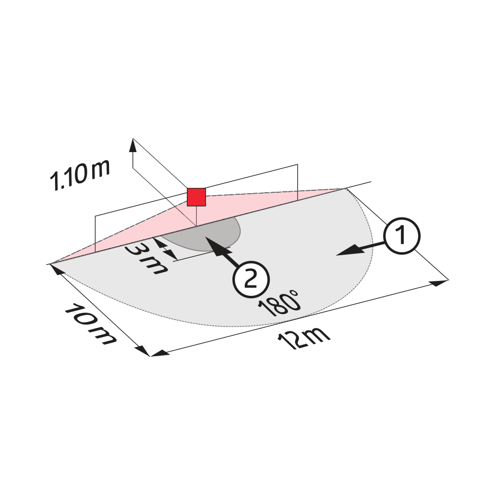 BEG Brück Electronic Präsenzmelder Indoor180-M-2Co.R. - 92661