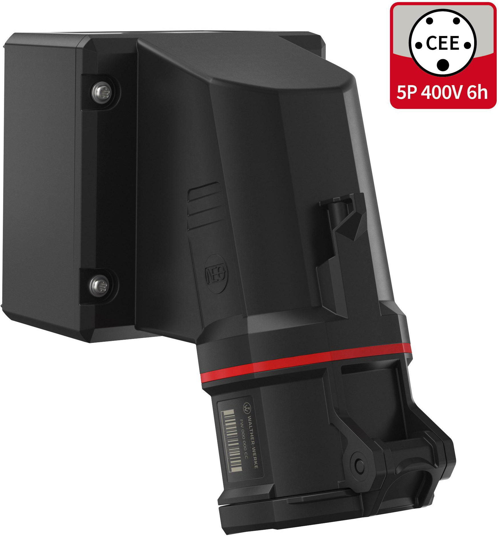 Walther Werke CEE NEO Wandsteckdose 32A 5P 6h IP54 FW131506CC