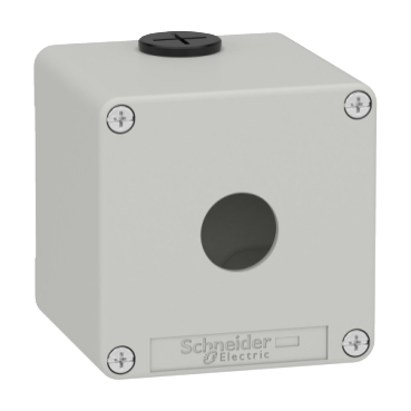 Schneider Electric Leergehäuse XAP, Metall grau, für 1x22mm XAPD1501
