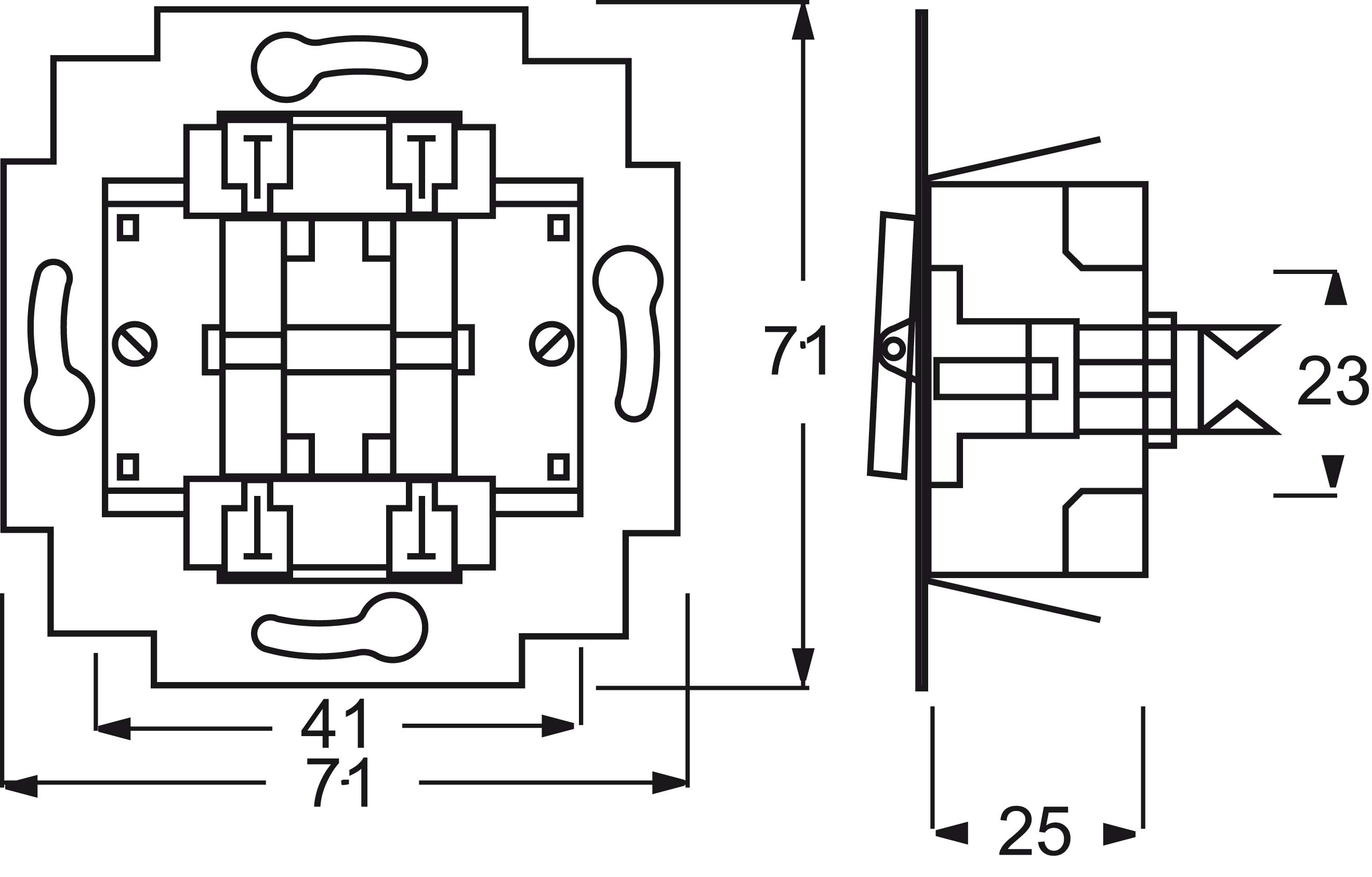 Busch-Jaeger Serienschalter-Einsatz 230V 10A 2000/5 US - 2CKA001012A1085