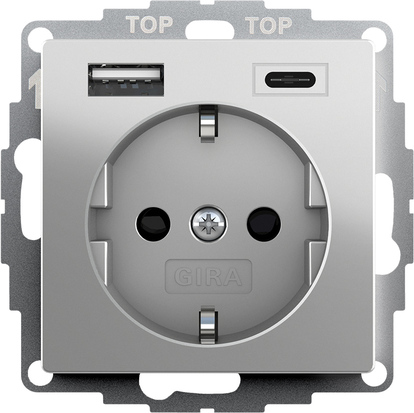 Gira SCHUKO SH USB-Spannungsv. 2f Typ A/C 2459600