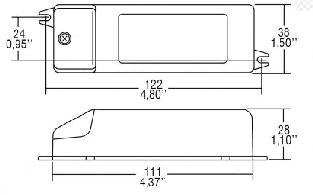 TCI ECG-LED DC 25W 700mA W HPF