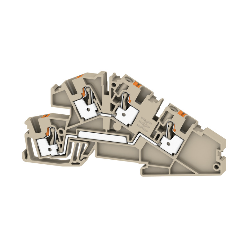 Weidmüller Installationsklemme PUSH IN, 4mm² AITB 4 BB L-L