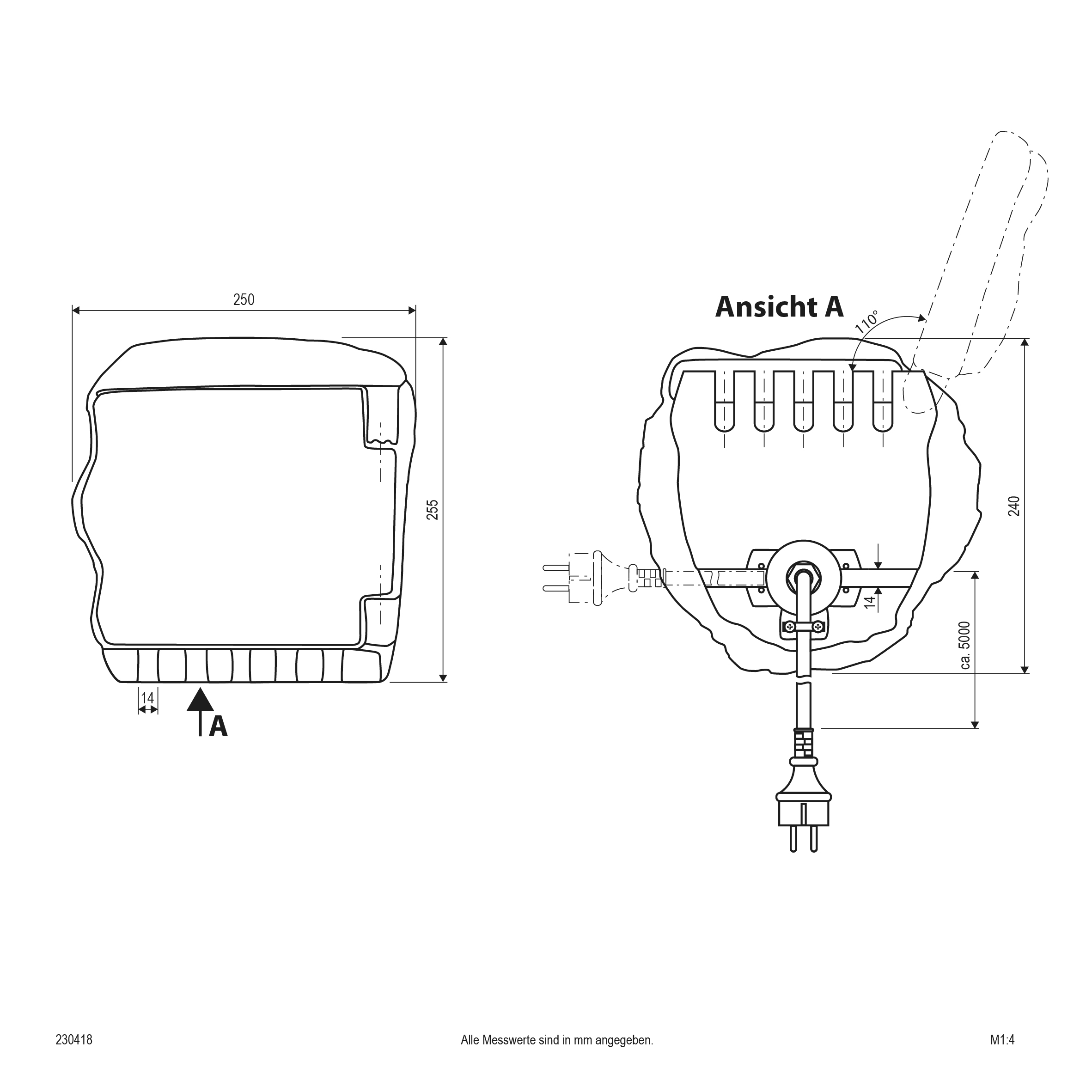 EVN Lichttechnik Gartenenergieverteiler Steinform 4-fach 230 418