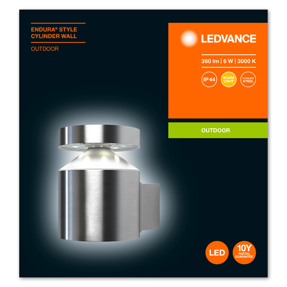 Ledvance Dekorative LED-Außenleuchte ENDURA STYLE CYLINDER Wall 6 W ST