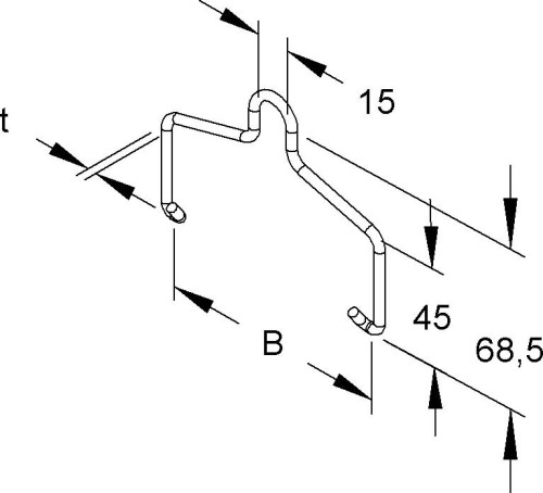 Niedax Einhängebügel REBA 60 E3 - REBA 60 E3
