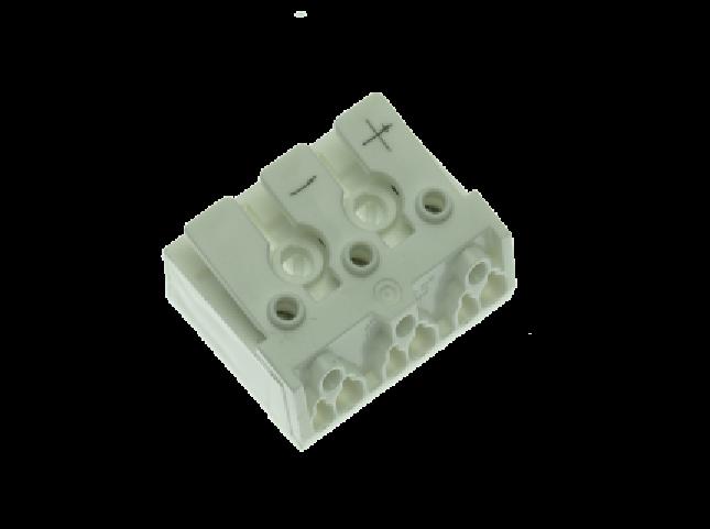 BJB 3-pole pushwire terminal blocks - 46.413.1210.50