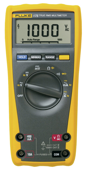 Fluke Echteffektiv-Multimeter m.Kapzität+Frequenz FLUKE-175 EGFID