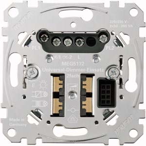Merten Universal-Dimmer-Einsatz 2fach MEG5172-0000 Merten Universal-Dimmer-Einsatz 2fach MEG5172-0000