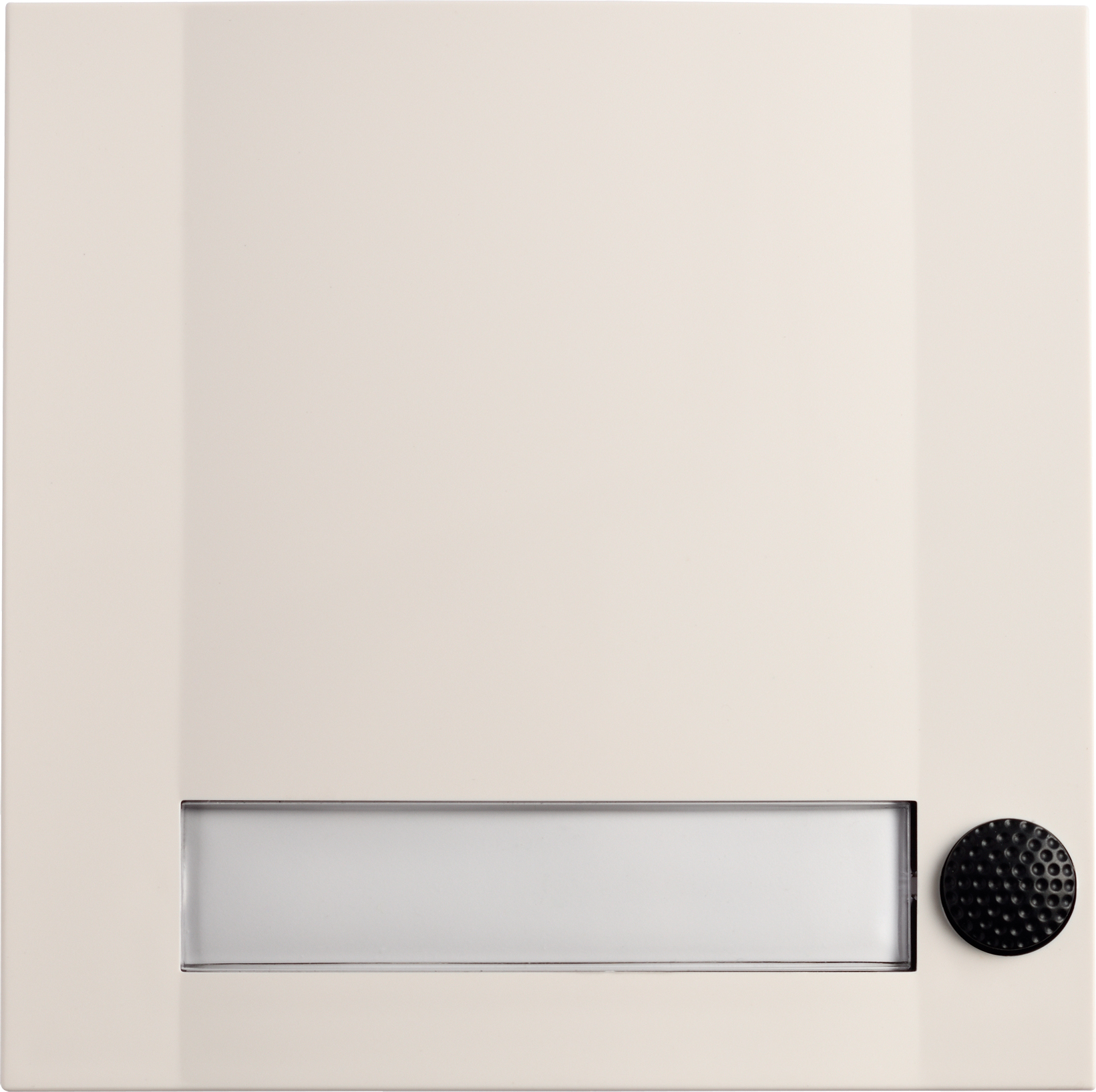 Grothe Klingeltaster 1fach 90x90x18,5mm, ws/sw DOMOLUX