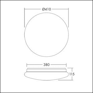 THORNeco LED-Anbauleuchte 3000K,3500K,4000K LENA VARIO #96631867