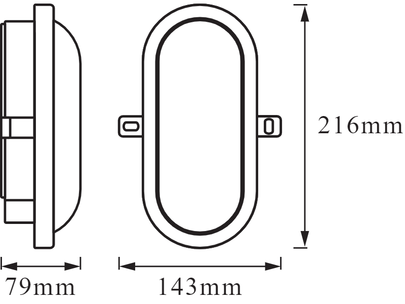 Ledvance LED-Wand- und Deckenleuchte LED BULKHEAD 11 W 4000 K WT