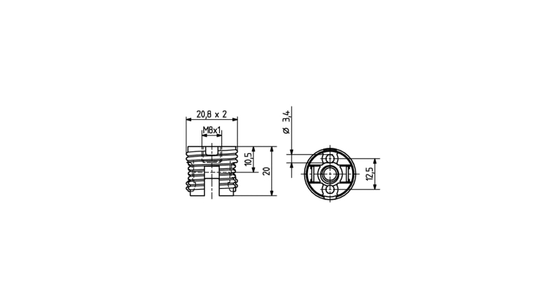 BJB Isolierhaube mit Gewindemantel für NV-Halogen-Lampen