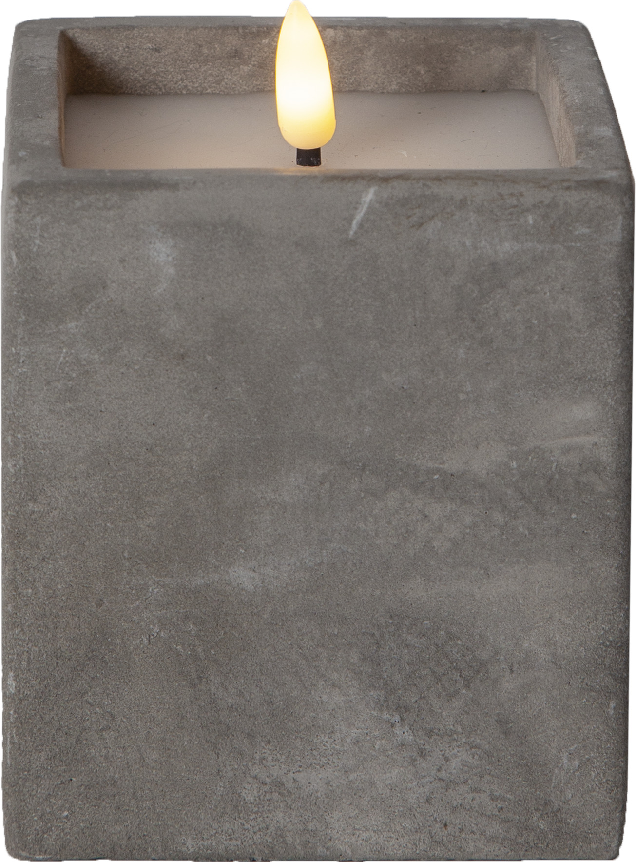 Star Trading LED-Wachskerze flackernd, grau 061-37 günstig online kaufen