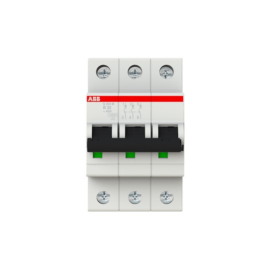 ABB Stotz S&J Sicherungsautomat 10kA 32A B 3p S203M-B32